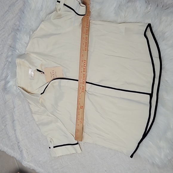 NWT Sancia The Label Laine Shirt & Cambrie Shorts Set Pearl Two Piece - Picture 8 of 9